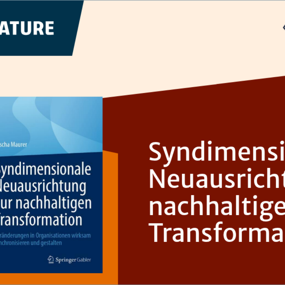 Fachbuch “Syndimensionale Neuausrichtung zur nachhaltigen Transformation” beim Springer Gabler Verlag erschienen!